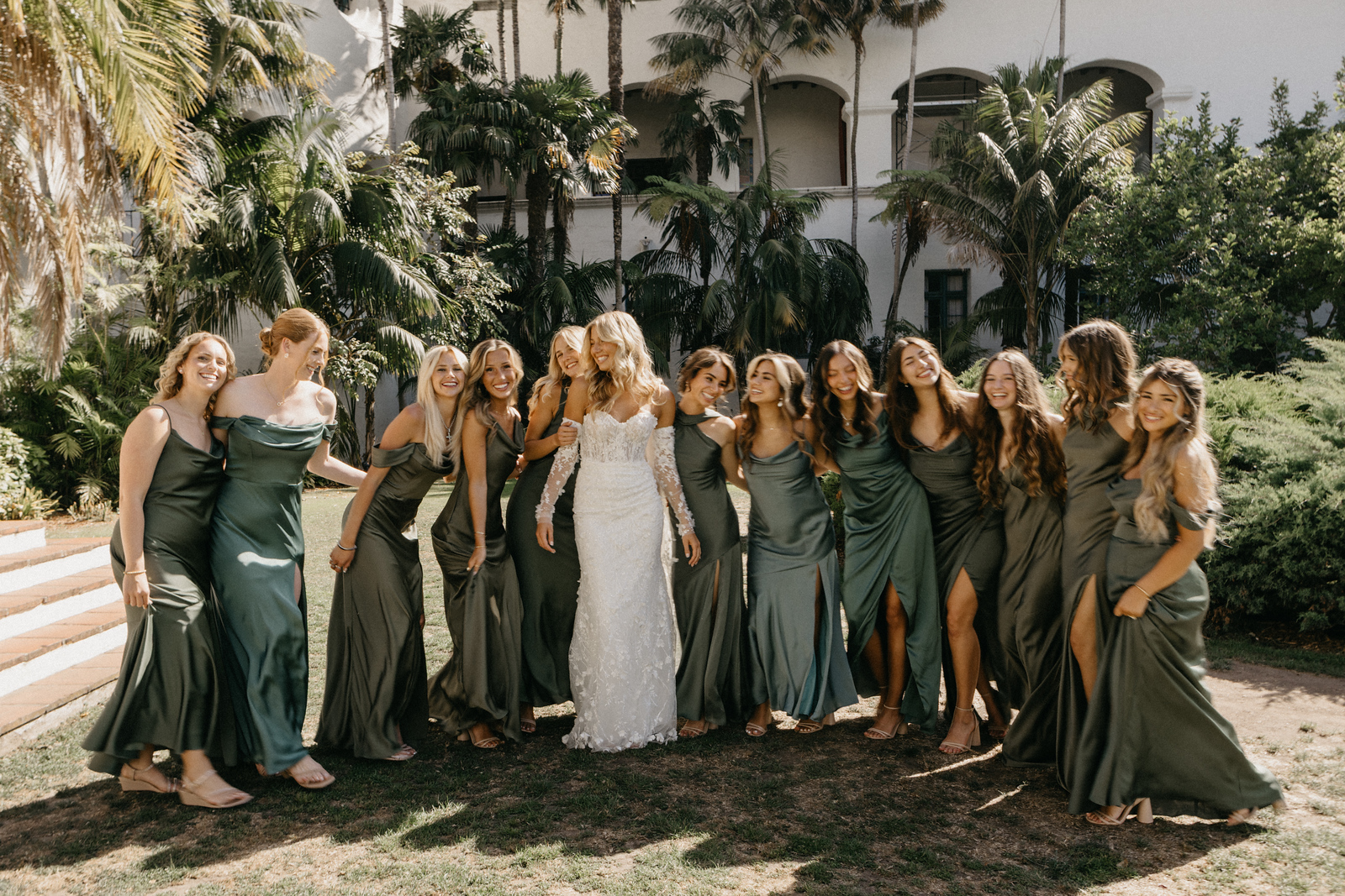Wedding party portrait