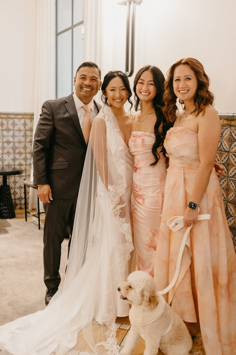 Wedding party portrait