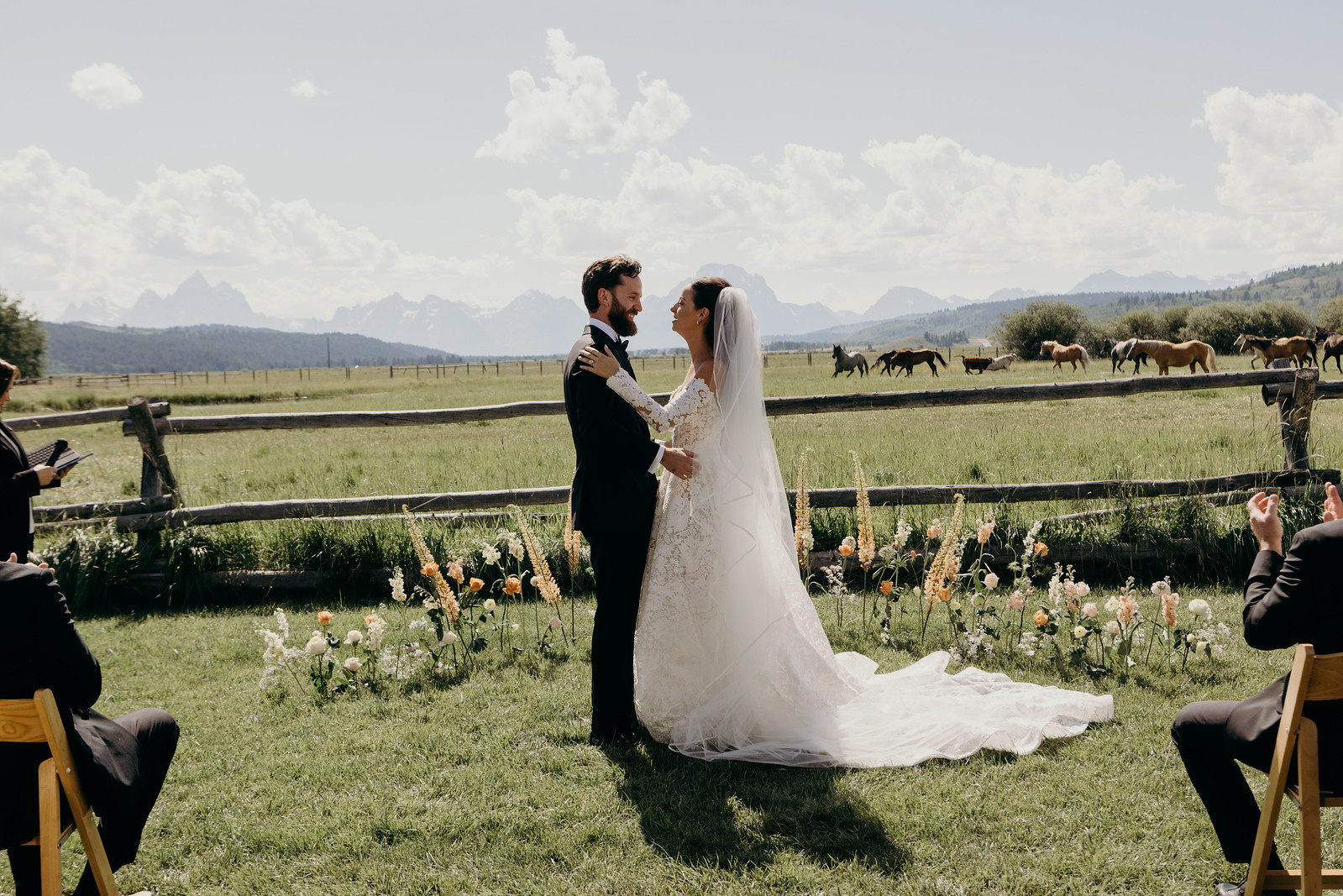 Kate and Bobby mountain ceremony portrait